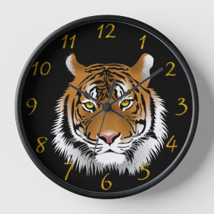 Horloge Grotte d'homme avec tigre