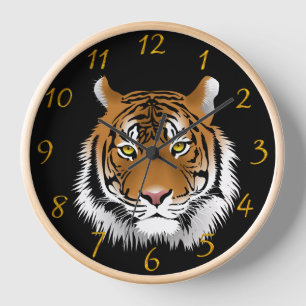 Horloge Grotte d'homme avec tigre