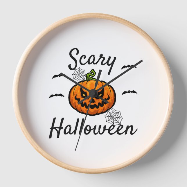 Horloge Halloween effrayant (Recto)