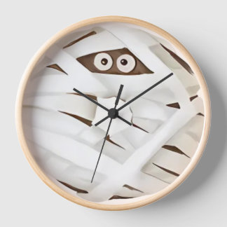 Horloge Halloween Éffrayant Mummy Donut Wall
