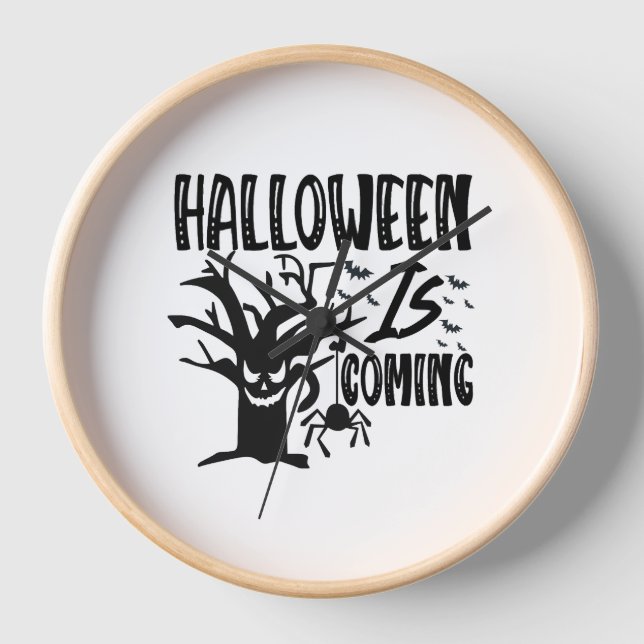 Horloge Halloween est à venir (Recto)