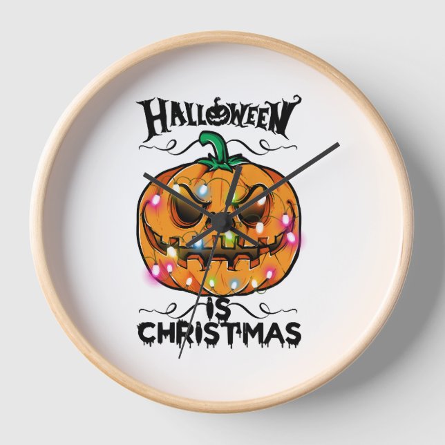 Horloge Halloween est Noël (Recto)