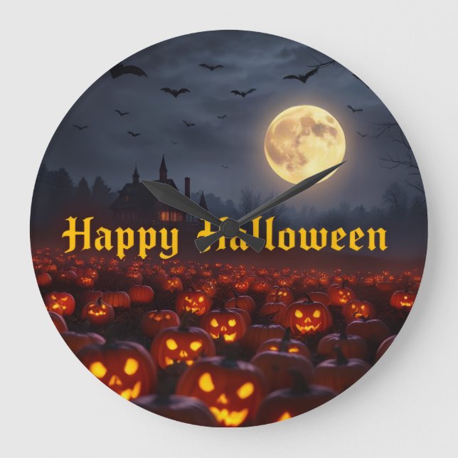 Horloge Halloween Lumière Effrayante – Édition Lim (Recto)