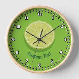 Horloge Halte Lime