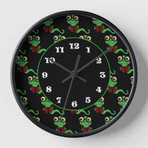 Horloge Happy Bookworm Black