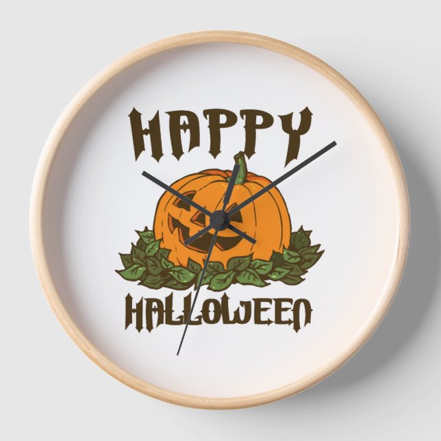 Horloge Happy Halloween drôle Costume Halloween (Recto)
