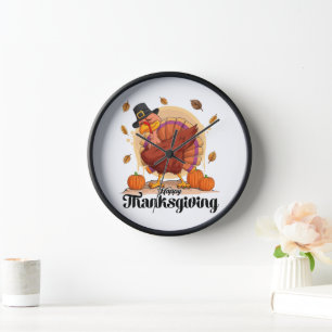 Horloge Happy Thanksgiving