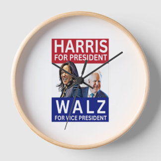 Horloge Harris Pour Président Walz Pour Vice-Président Kam