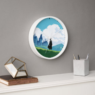 Horloge HARRY POTTER™ Surplombant le château HOGWARTS™