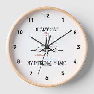 Horloge Hearbeat My Internal Music Electrocardiogramogramm