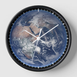 Horloge Hémisphère Est Sur La Planète Terre.