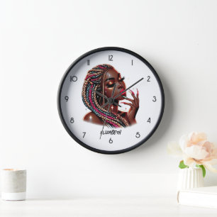 Horloge Hip hop urbain étincelant Melanin Beauté