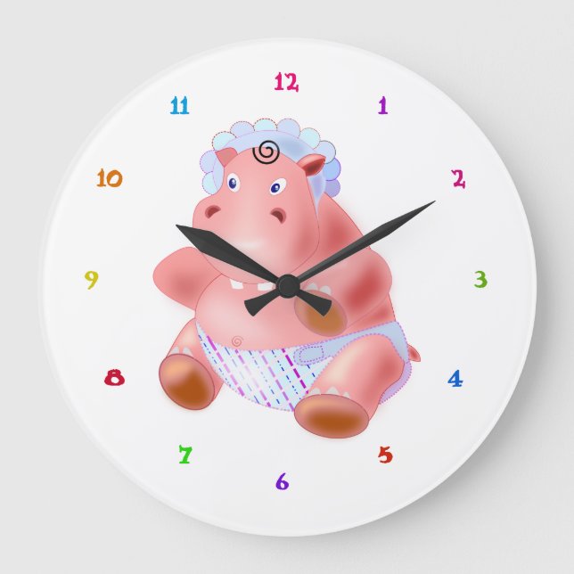 Horloge Hippo bébé (Recto)