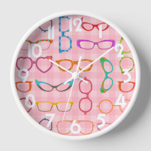 Horloge Hipster de Pink Gingham