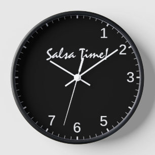 Horloge horaire de la salsa - Drôle latino danse