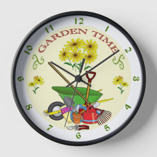 Horloge Horaire du jardin du jardinier