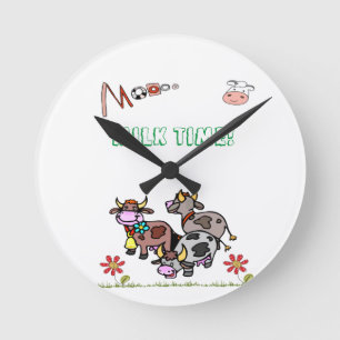 Horloge horaire du lait de vache