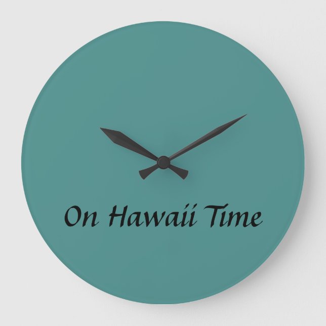 Horloge horaire Hawaii (Recto)