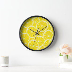 Horloge Horloge-citrons en bois Imprimer