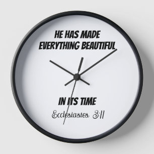 HORLOGE, HORLOGE DU MUR, SCRIPTURE, Ecclesiastes 3