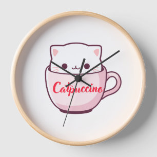 Horloge "Horloge murale en forme de tasse de café avec un