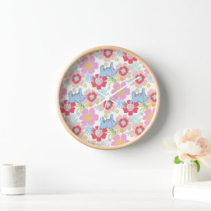 Horloge Horton Hears A Who Motif Fleur Pastel