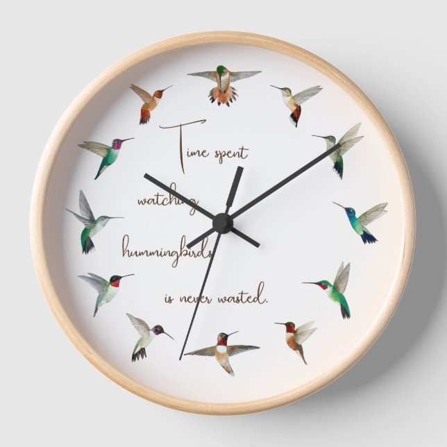 Horloge Hummingbird Clock (Recto)