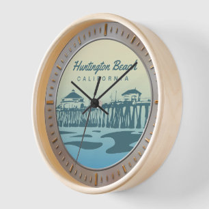 Horloge Huntington Beach Pier, CA - Custom