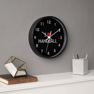 Horloge I Love Handball, design polaire,