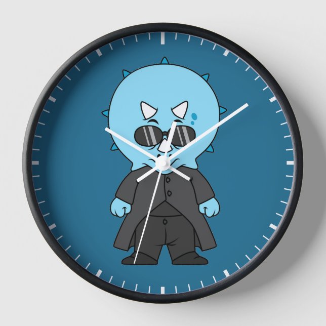 Horloge Illustration D'Une Matrice Tricératops. (Recto)