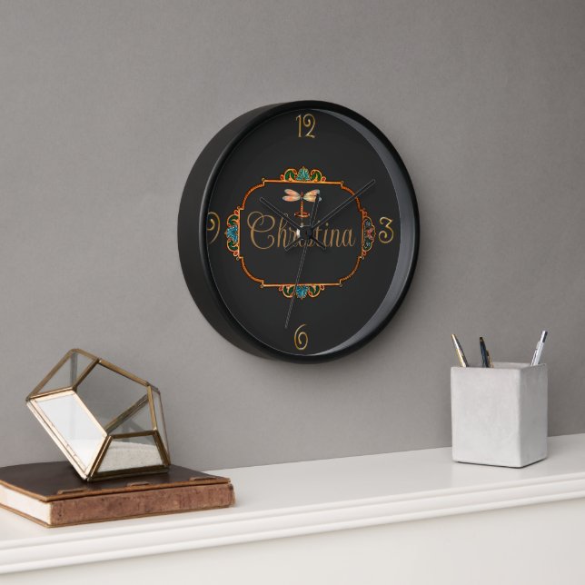 Horloge Imaginaire de conte fée magique Personnalisé (Bureau)