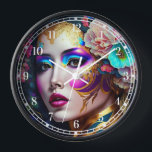 Horloge Imaginaire Glam Femme Pop Art<br><div class="desc">Produits d'art Imaginaire de The Lunarium.</div>