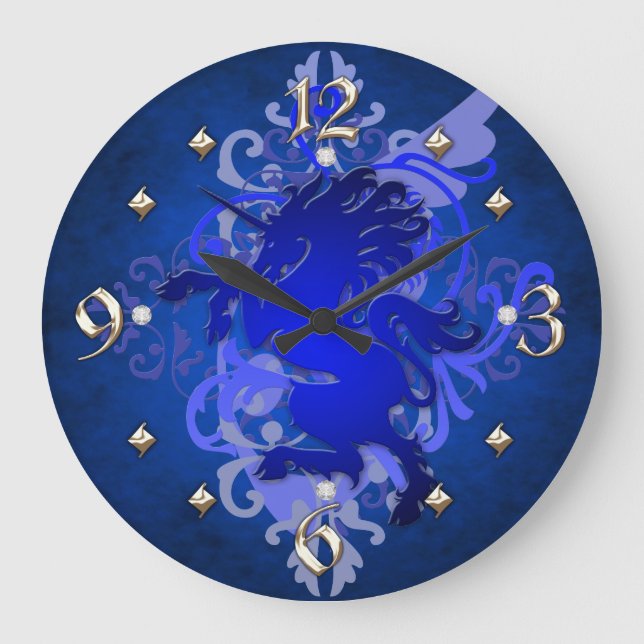 Horloge Imaginaire Unicorne Bleue (Recto)