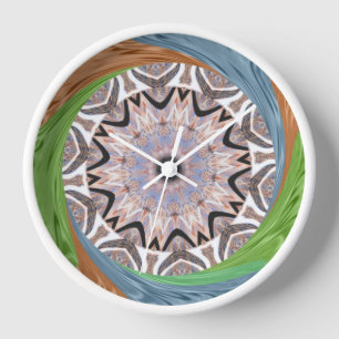 Horloge Impression d'art Tourbillon Africain