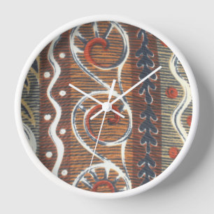 Horloge Imprimer Motif Africain vintage