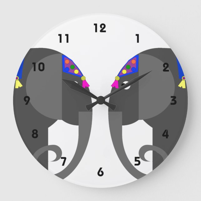 Horloge indienne des éléphants (Recto)
