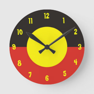 horloge indigène de drapeau
