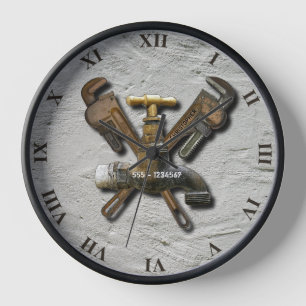 Horloge Ingénieur du technicien en drainage des eaux usées