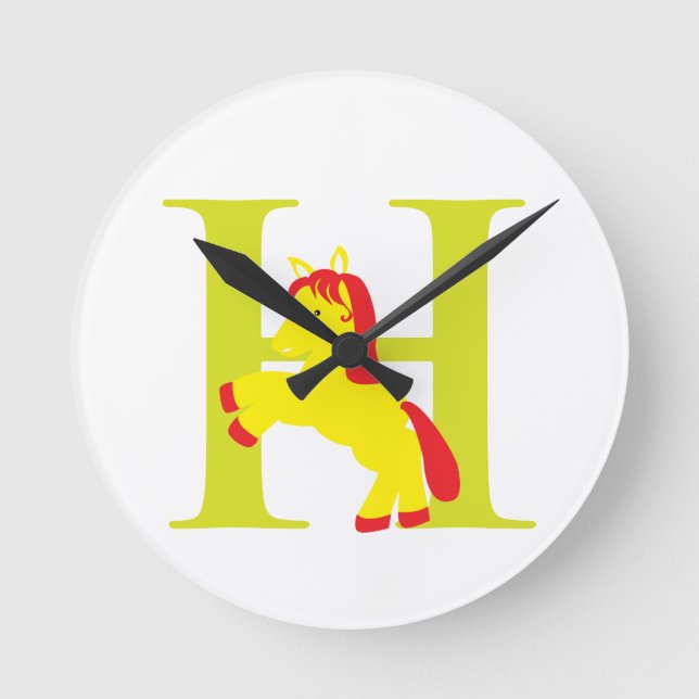 Horloge initiale de la lettre H (Recto)