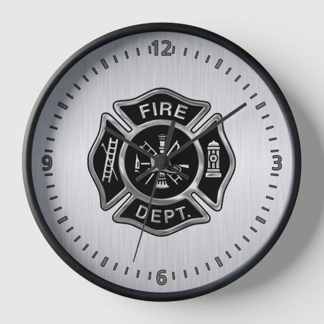 Horloge Insigne d'argent du service des incendies (Recto)