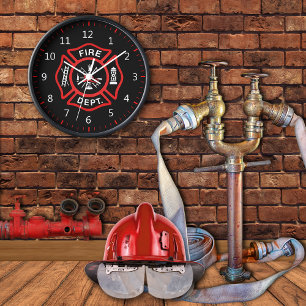 Horloge Insigne du service d'incendie