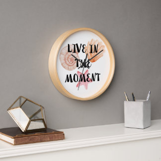 Horloge Inspirante Vivre l'Instant