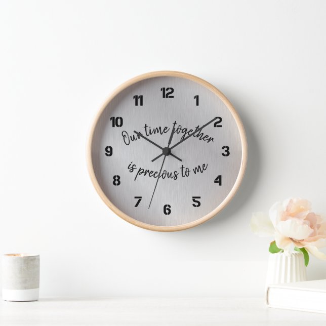 Horloge Inspirationnel : Notre temps ensemble est une cita (Maison)