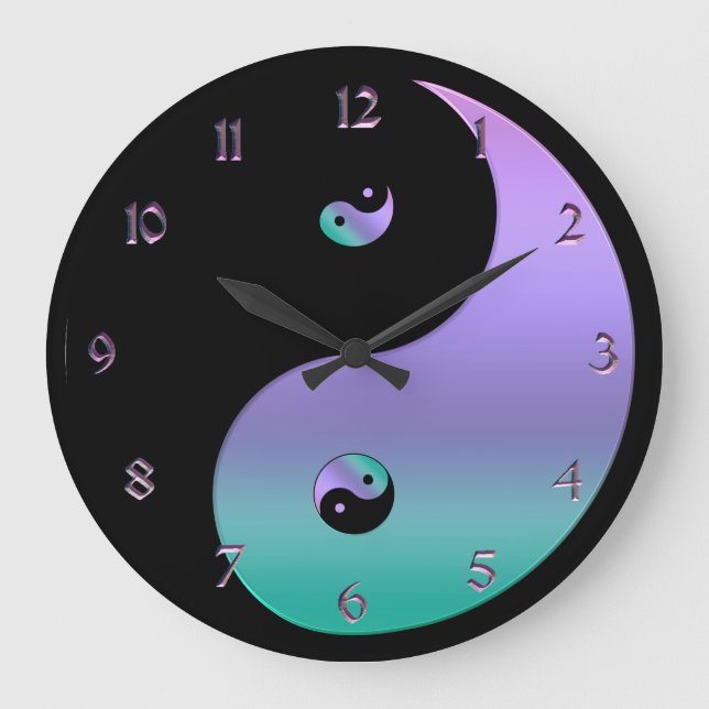 Horloge Iridescendante Yin Yang (Recto)