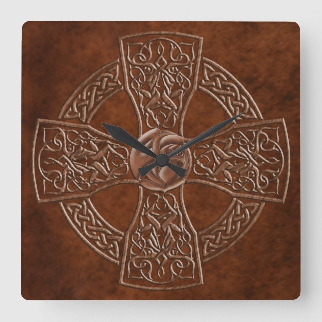 Horloge irlandaise celte en cuir Faux (Recto)