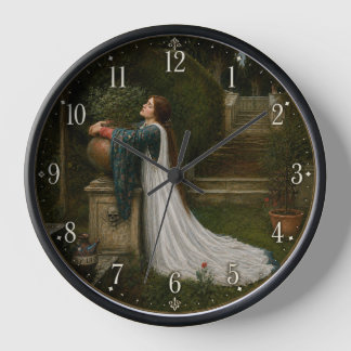 Horloge Isabella et le Pot de Basilic  