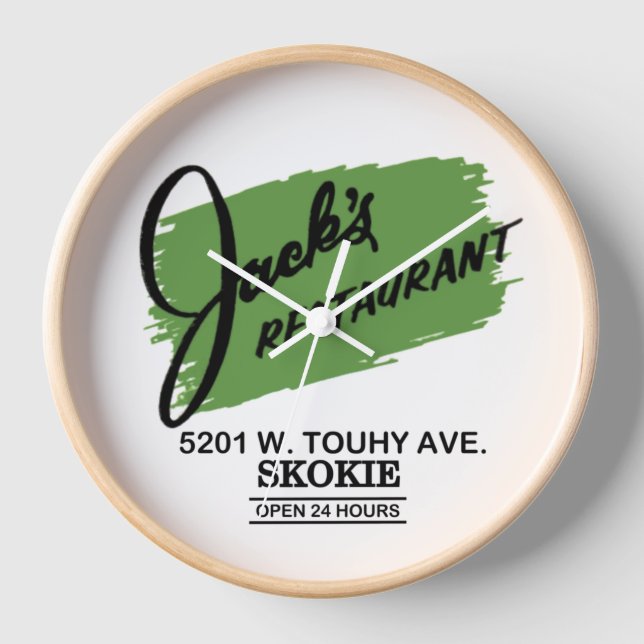 Horloge Jack's Restaurant, Skokie, Illinois (Recto)