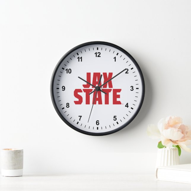 Horloge Jacksonville State University JAX STATE Bold Red (Maison)