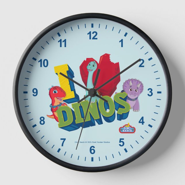 Horloge J'adore les dinos | Dino Ranch (Recto)