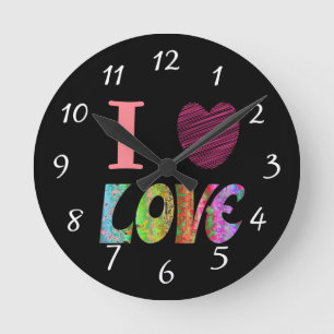 Horloge J'Aime Le Coeur